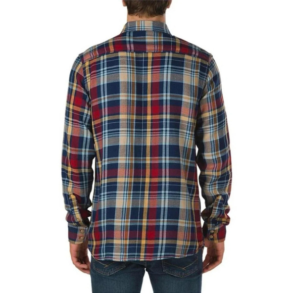 Vans Men's Blue and Tan Shirt Size Small 100% Cotton - Picture 2 of 9